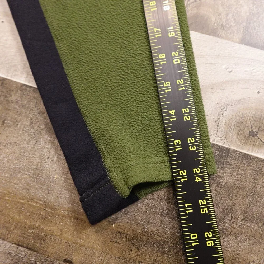 The North Face Polartec Quarter Zip Fleece Men’s Large Green Outdoor‎ Pullover